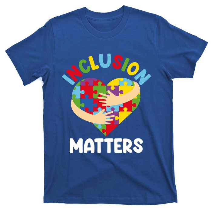 Inclusion Matters Special Education Autism Awareness Teacher Gift T-Shirt