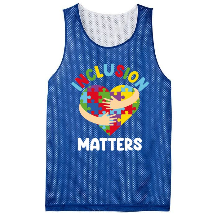 Inclusion Matters Special Education Autism Awareness Teacher Gift Mesh Reversible Basketball Jersey Tank