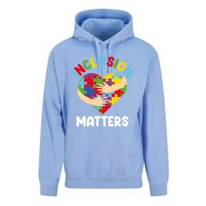 Inclusion Matters Special Education Autism Awareness Teacher Gift Unisex Surf Hoodie