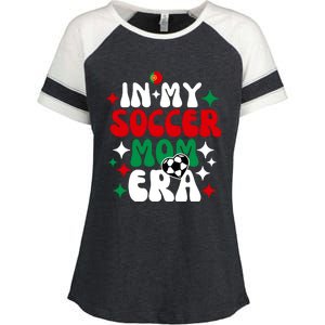 In My Soccer Mom Era Enza Ladies Jersey Colorblock Tee