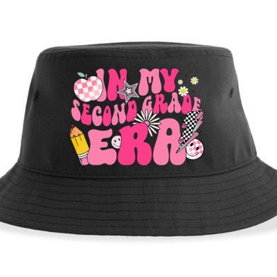 In My Second Grade Era Back To School 2nd Grade Retro Groovy Sustainable Bucket Hat