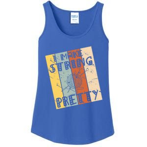 I Make String Pretty Crochet Crocheting Lover Yarn Dealer Gift Ladies Essential Tank