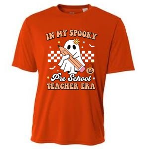 In My Spooky Pre School Teacher Era Cute Ghost Halloween Cooling Performance Crew T-Shirt