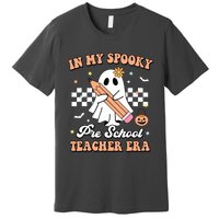 In My Spooky Pre School Teacher Era Cute Ghost Halloween Premium T-Shirt