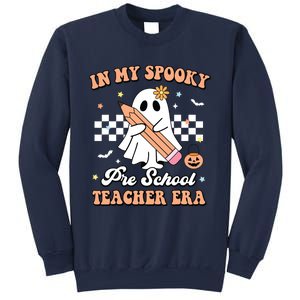 In My Spooky Pre School Teacher Era Cute Ghost Halloween Sweatshirt