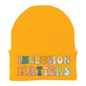 Inclusion Matters Special Education Autism Awareness Teacher Great Gift Knit Cap Winter Beanie