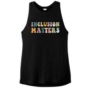 Inclusion Matters Special Education Autism Awareness Teacher Great Gift Ladies PosiCharge Tri-Blend Wicking Tank