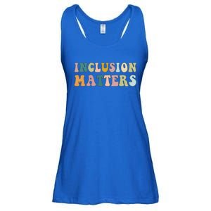 Inclusion Matters Special Education Autism Awareness Teacher Great Gift Ladies Essential Flowy Tank