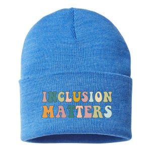 Inclusion Matters Special Education Autism Awareness Teacher Great Gift Sustainable Knit Beanie