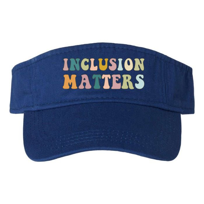 Inclusion Matters Special Education Autism Awareness Teacher Great Gift Valucap Bio-Washed Visor