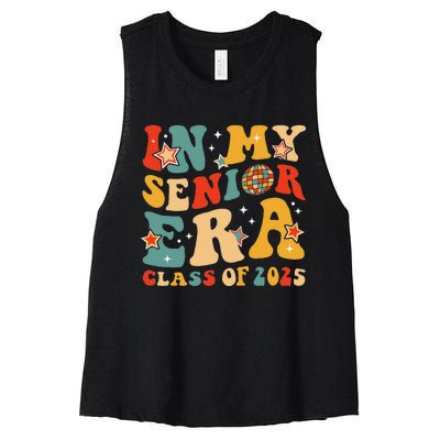 In My Senior Era Class Of 2025 Graduate Senior 2025 Women's Racerback Cropped Tank