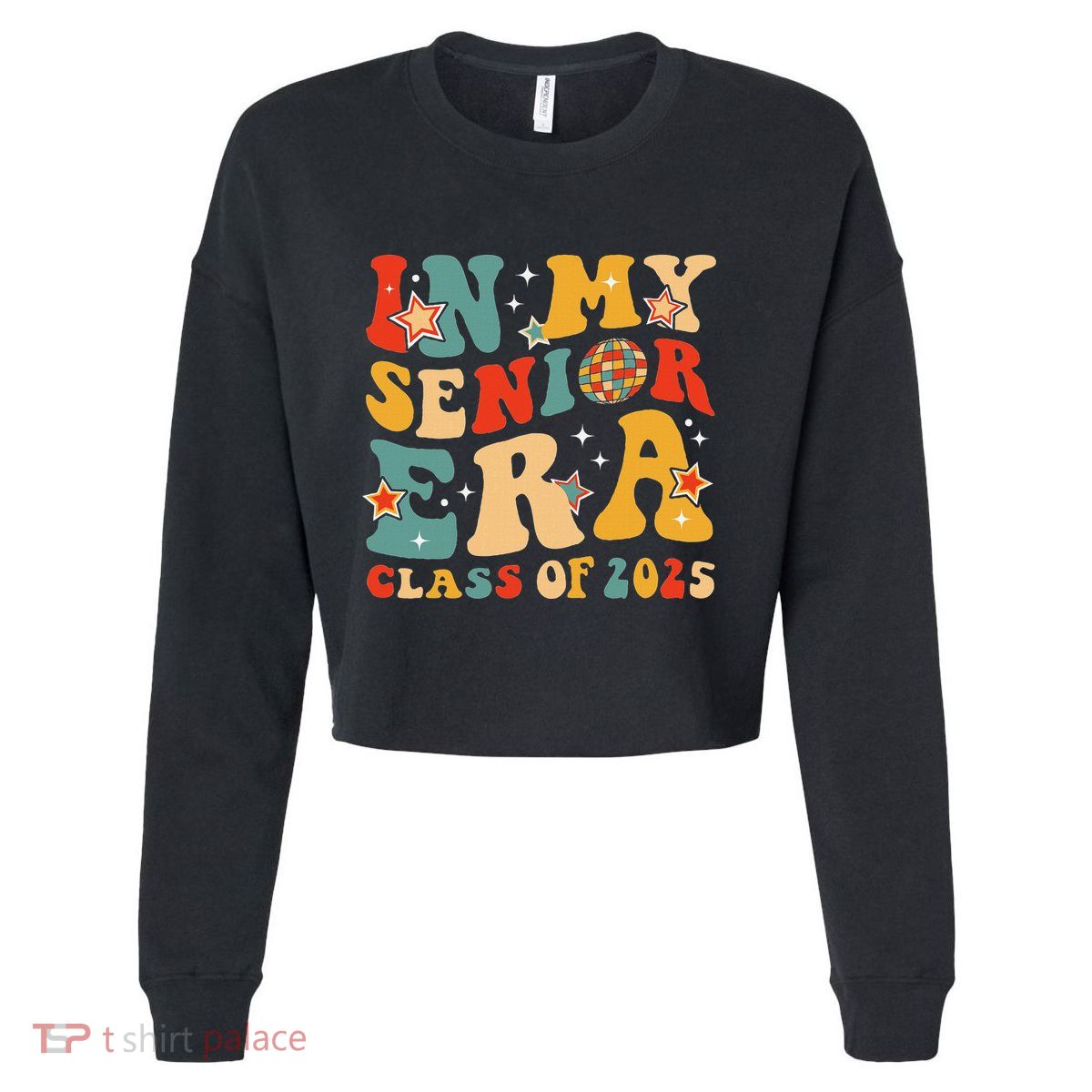 In My Senior Era Class Of 2025 Graduate Senior 2025 Cropped Pullover Crew