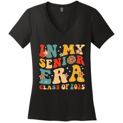 In My Senior Era Class Of 2025 Graduate Senior 2025 Women's V-Neck T-Shirt