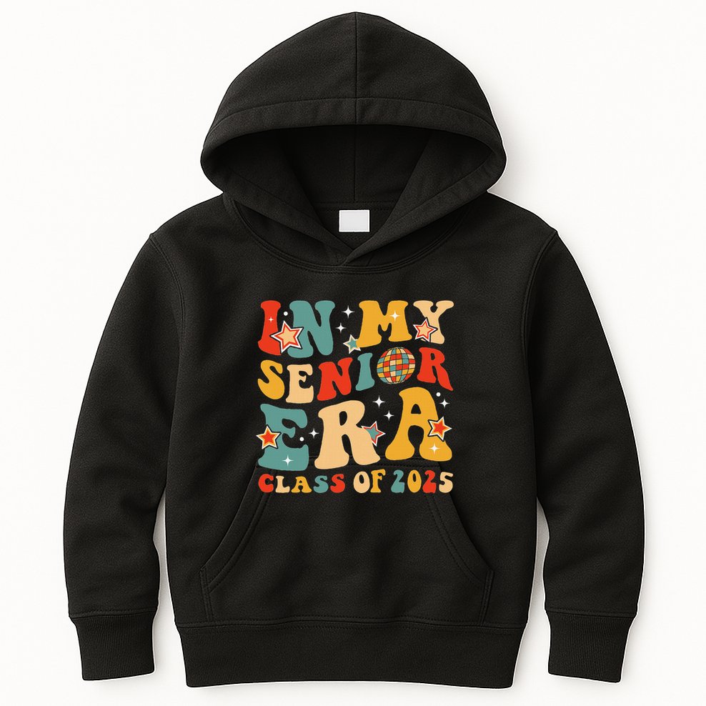 In My Senior Era Class Of 2025 Graduate Senior 2025 Kids Hoodie