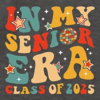 In My Senior Era Class Of 2025 Graduate Senior 2025 Vector Backpack
