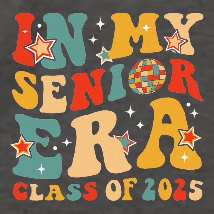 In My Senior Era Class Of 2025 Graduate Senior 2025 Vector Backpack