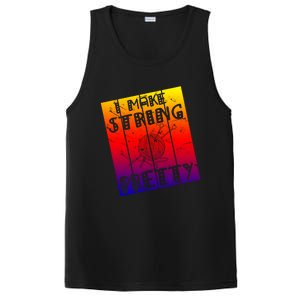 I Make String Pretty Crochet Crocheting Lover Yarn Dealer Cute Gift PosiCharge Competitor Tank