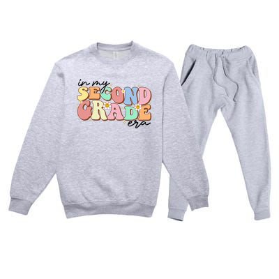 In My Second Grade Era Retro Back To School Teacher Student Premium Crewneck Sweatsuit Set