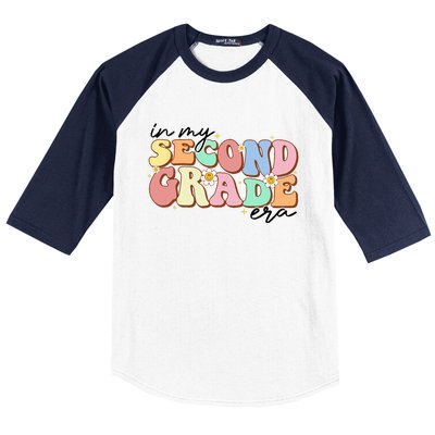 In My Second Grade Era Retro Back To School Teacher Student Baseball Sleeve Shirt