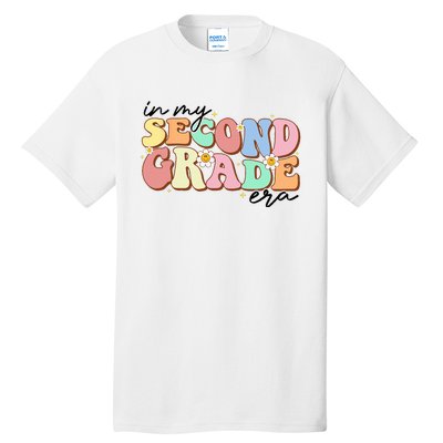 In My Second Grade Era Retro Back To School Teacher Student Tall T-Shirt