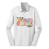 In My Second Grade Era Retro Back To School Teacher Student Silk Touch Performance Long Sleeve Polo