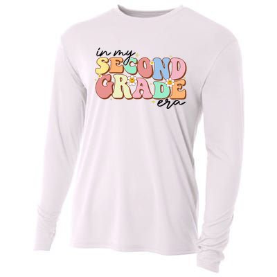 In My Second Grade Era Retro Back To School Teacher Student Cooling Performance Long Sleeve Crew