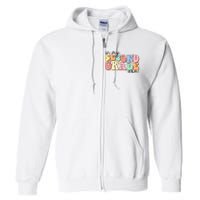 In My Second Grade Era Retro Back To School Teacher Student Full Zip Hoodie