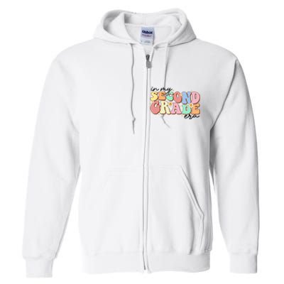 In My Second Grade Era Retro Back To School Teacher Student Full Zip Hoodie