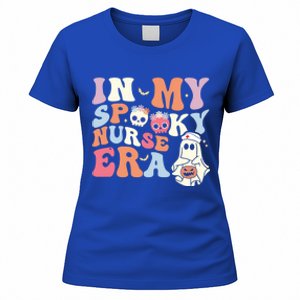 In My Spooky Nurse Era Funny Halloween Groovy Cute Gift Women's T-Shirt