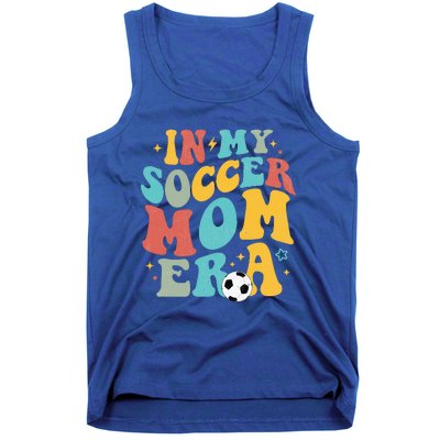 In My Soccer Mom Era Trendy Soccer Mom Funny Vintage Groovy Tank Top