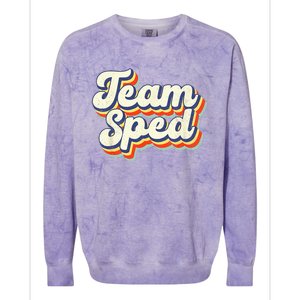 Inclusion Matters Special Education Team Sped Squad Teacher Colorblast Crewneck Sweatshirt