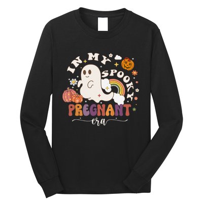 In My Spooky Pregnant Era Ghost Halloween Pregnant Long Sleeve Shirt