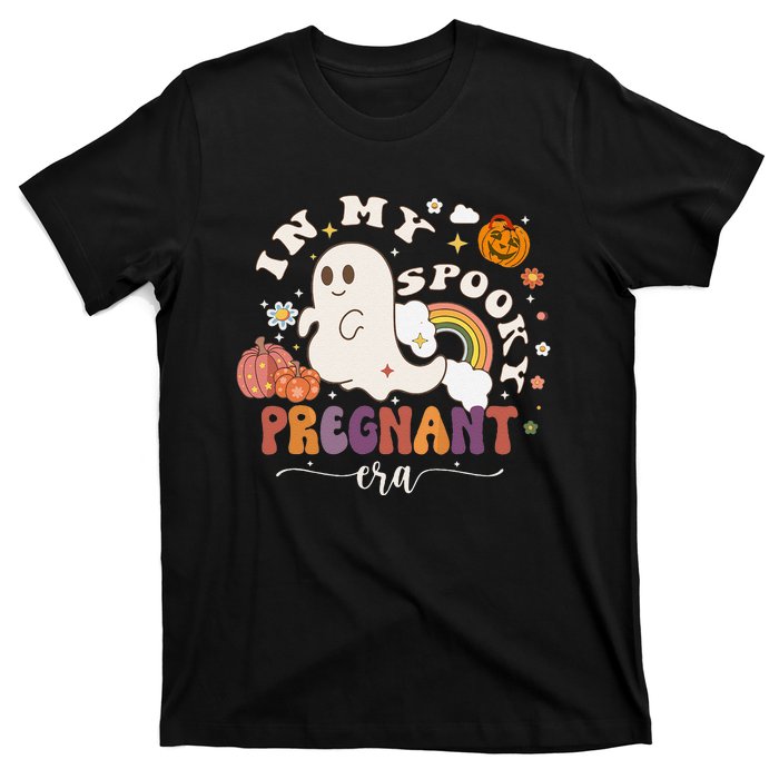 In My Spooky Pregnant Era Ghost Halloween Pregnant T-Shirt