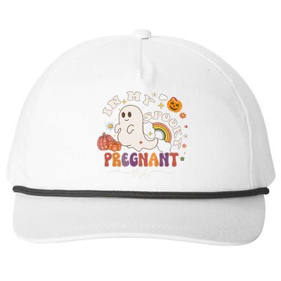 In My Spooky Pregnant Era Ghost Halloween Pregnant Snapback Five-Panel Rope Hat