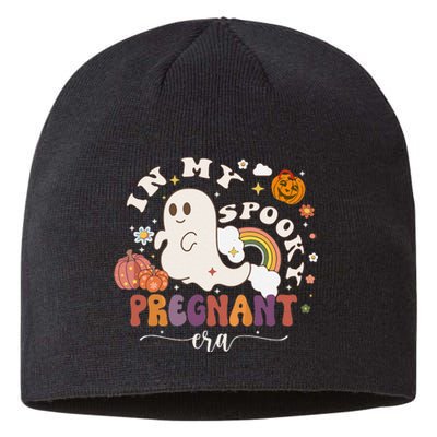 In My Spooky Pregnant Era Ghost Halloween Pregnant Sustainable Beanie