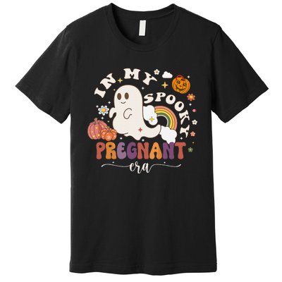 In My Spooky Pregnant Era Ghost Halloween Pregnant Premium T-Shirt