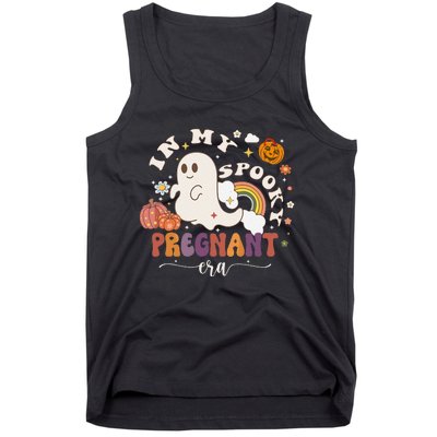 In My Spooky Pregnant Era Ghost Halloween Pregnant Tank Top