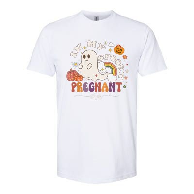 In My Spooky Pregnant Era Ghost Halloween Pregnant Softstyle CVC T-Shirt