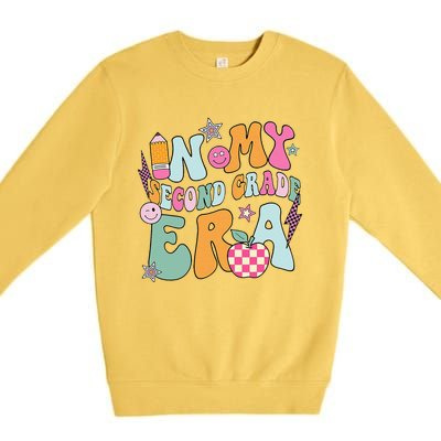 In My Second Grade Era 2nd Grade Girl Teacher Back To School Gift Premium Crewneck Sweatshirt