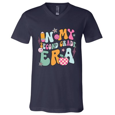 In My Second Grade Era 2nd Grade Girl Teacher Back To School Gift V-Neck T-Shirt