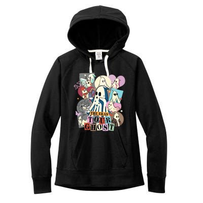 In My Spooky Era Groovy Hippie Halloween Ghost Women's Fleece Hoodie