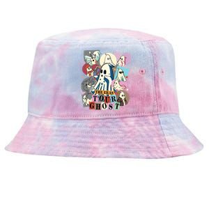 In My Spooky Era Groovy Hippie Halloween Ghost Tie-Dyed Bucket Hat