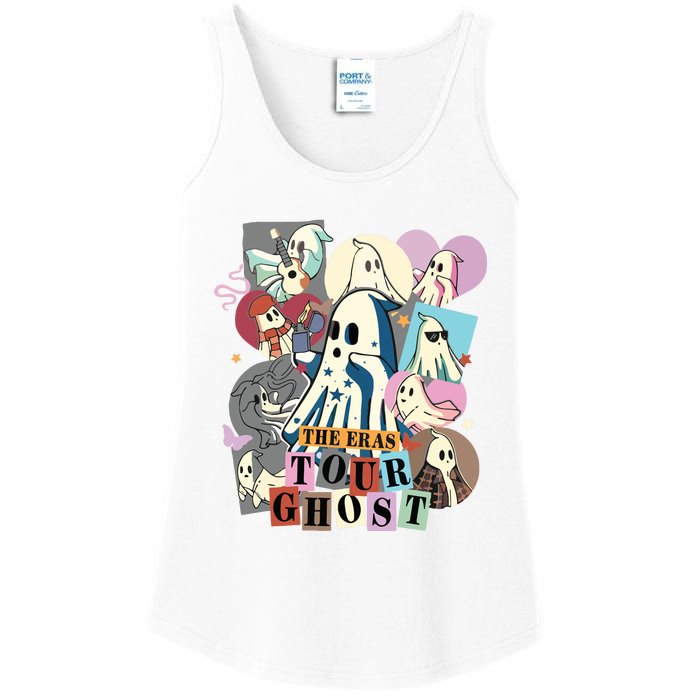 In My Spooky Era Groovy Hippie Halloween Ghost Ladies Essential Tank