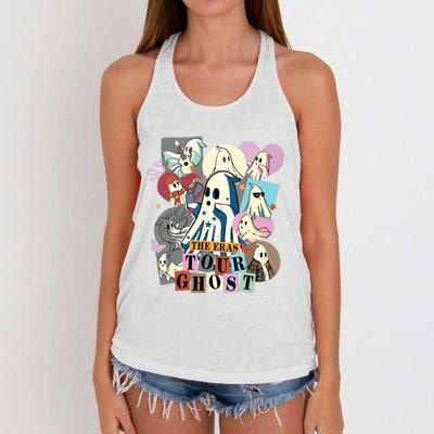 In My Spooky Era Groovy Hippie Halloween Ghost Women's Knotted Racerback Tank