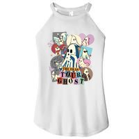 In My Spooky Era Groovy Hippie Halloween Ghost Women's Perfect Tri Rocker Tank