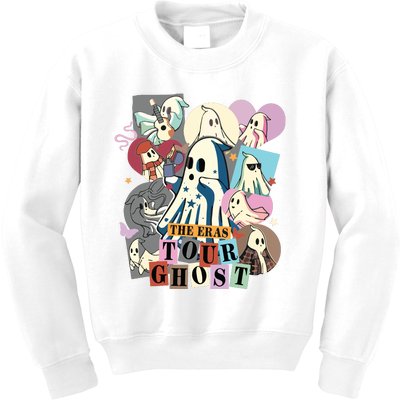 In My Spooky Era Groovy Hippie Halloween Ghost Kids Sweatshirt