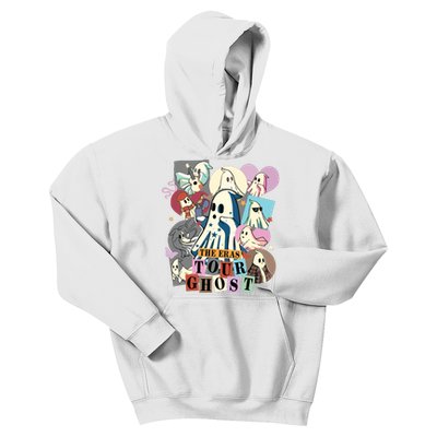 In My Spooky Era Groovy Hippie Halloween Ghost Kids Hoodie