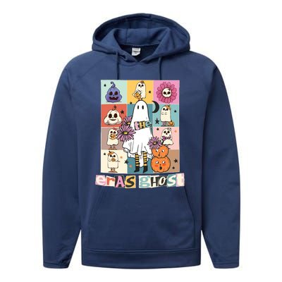 In My Spooky Era Groovy Hippie Halloween Ghost Performance Fleece Hoodie