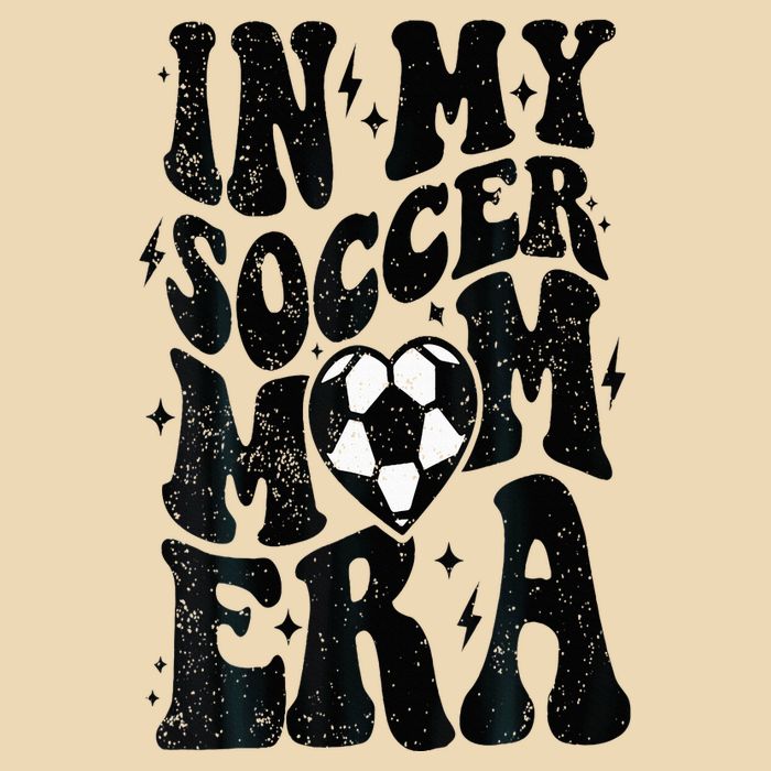 In My Soccer Mom Era Retro Soccer Mama Mothers Day Drawstring Bag