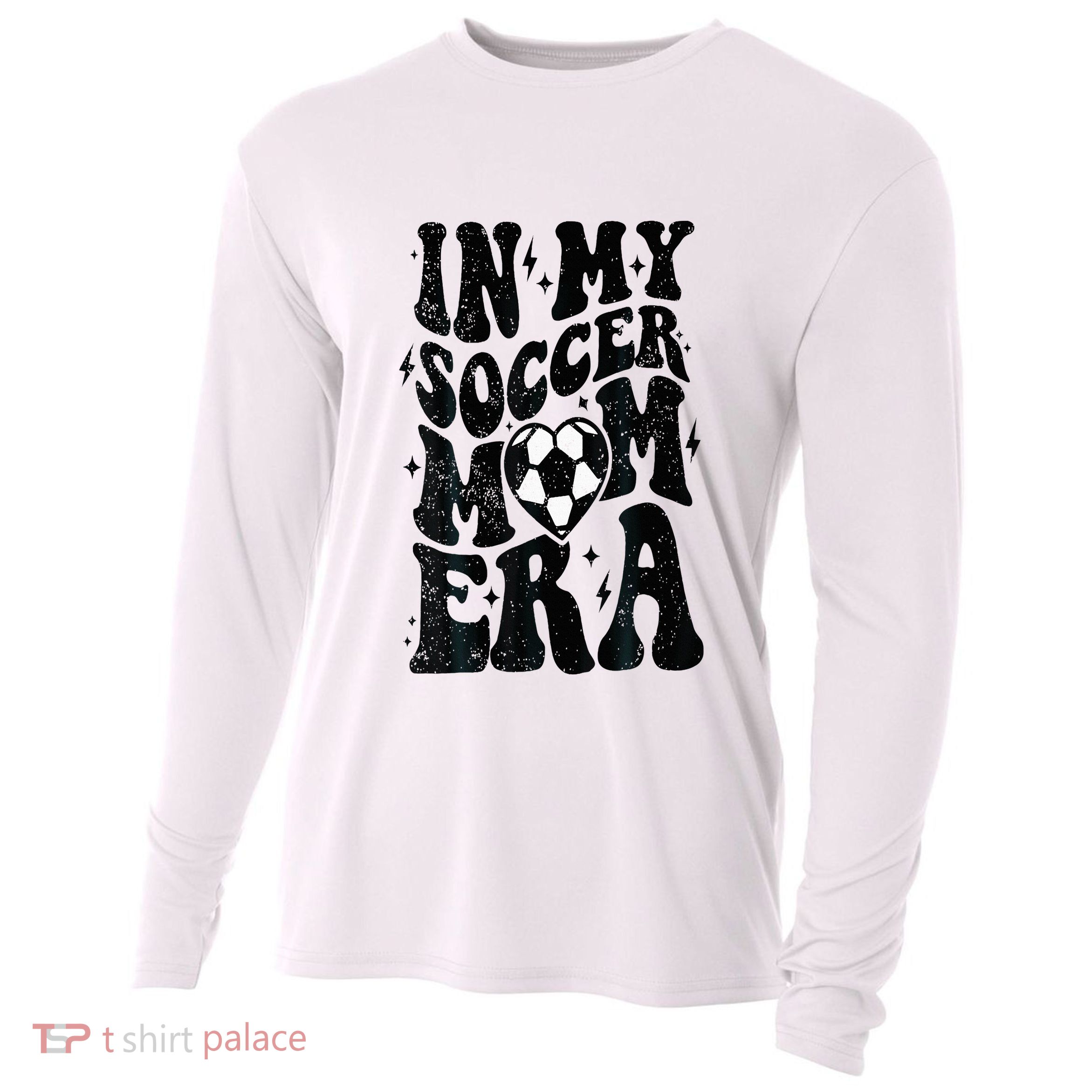 In My Soccer Mom Era Retro Soccer Mama Mothers Day Cooling Performance Long Sleeve Crew